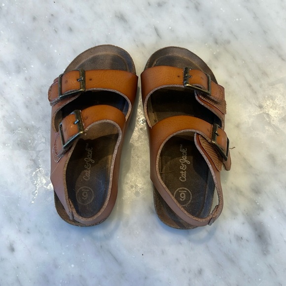 Cat and Jack, leather sandals. Cognac color - Picture 1 of 1
